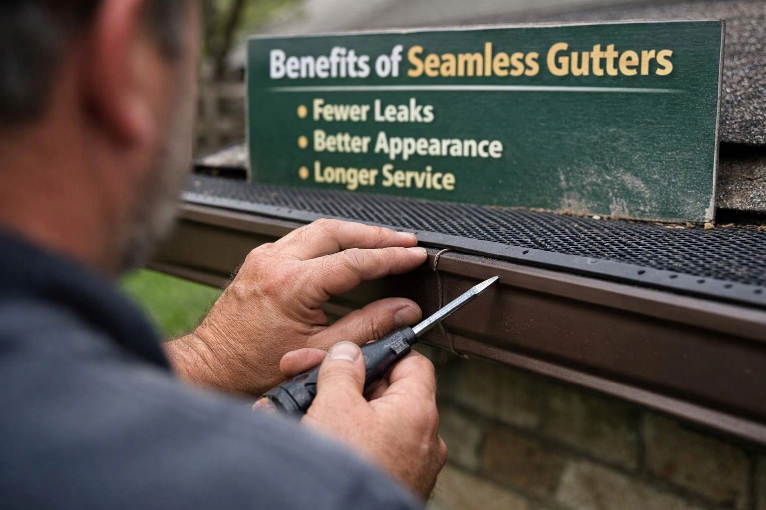 Benefits of Seamless Gutters: Fewer Leaks, Better Appearance, and Longer Service