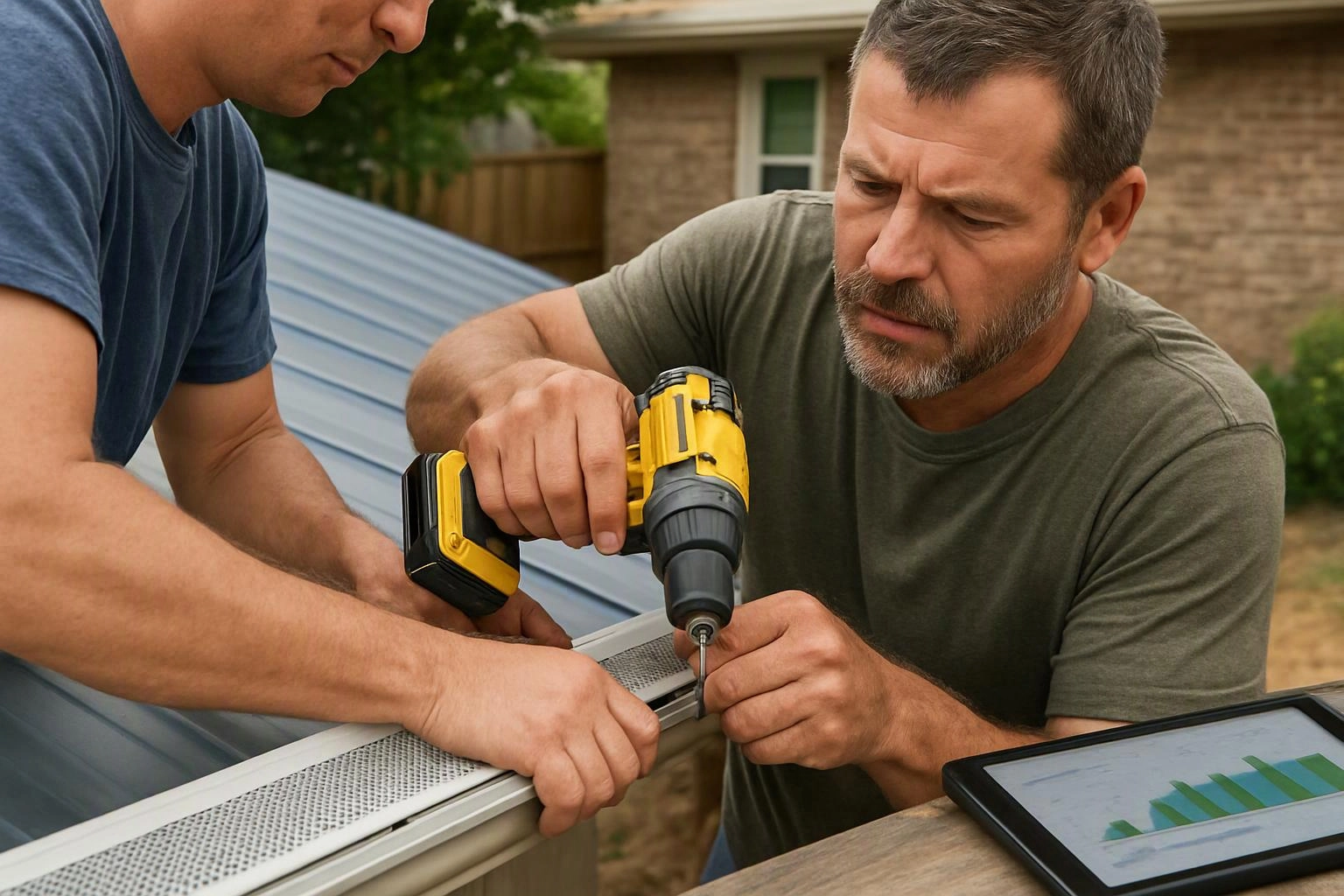 Gutter Guards for Metal Roofs