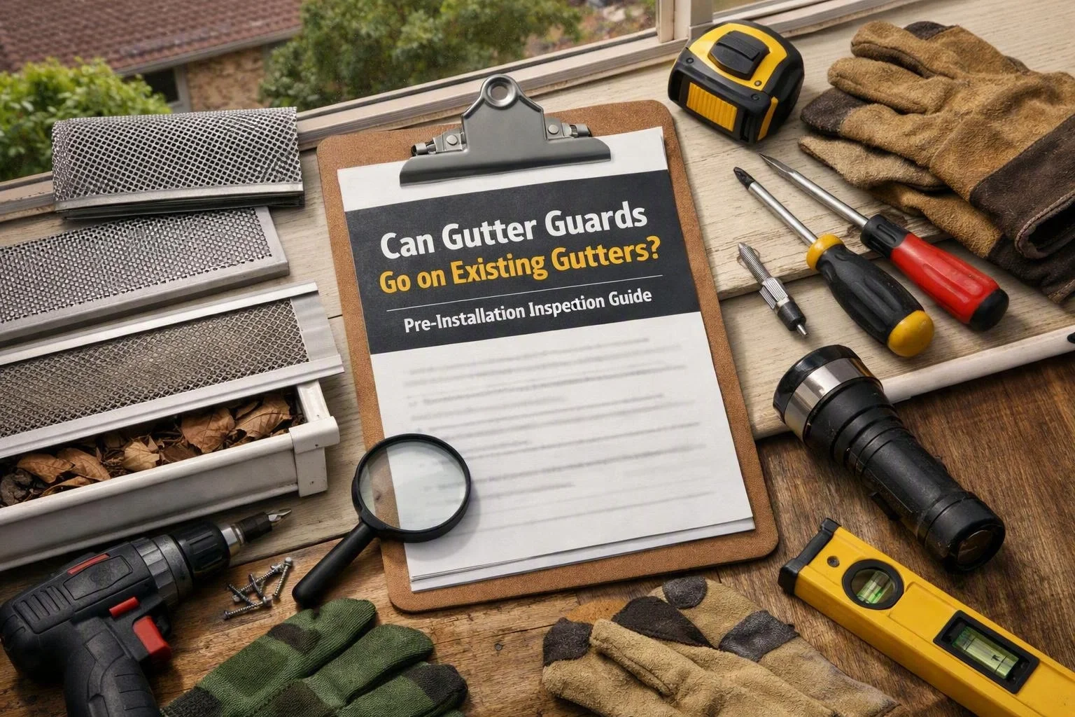 Can Gutter Guards Go on Existing Gutters? Pre-Installation Inspection Guide