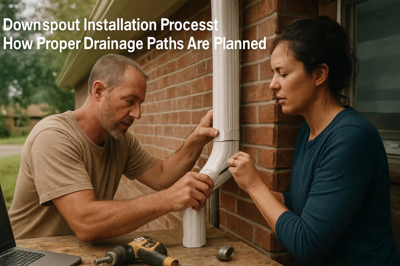 Downspout Installation Process: How Proper Drainage Paths Are Planned