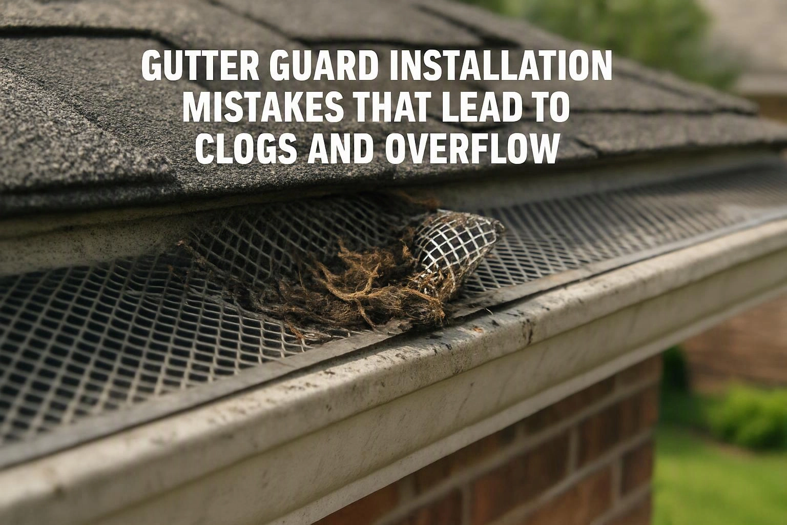 Gutter Guard Installation Mistakes That Lead to Clogs and Overflow