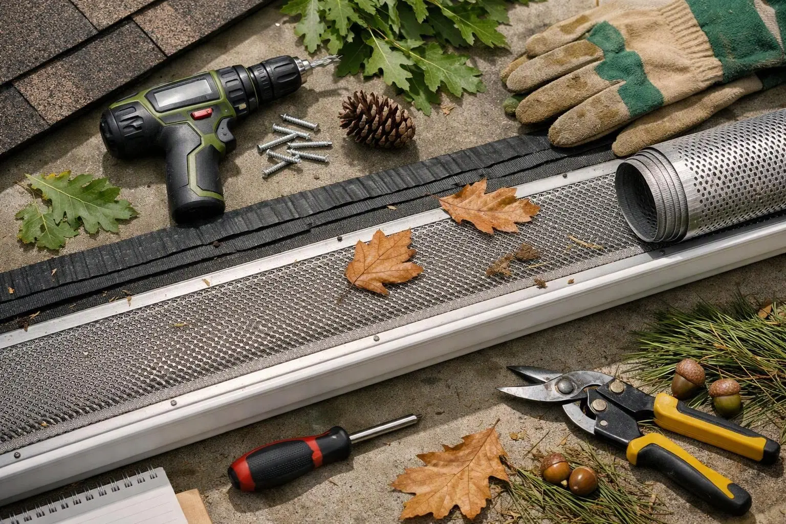 Gutter Guard Installation for Leafy Yards