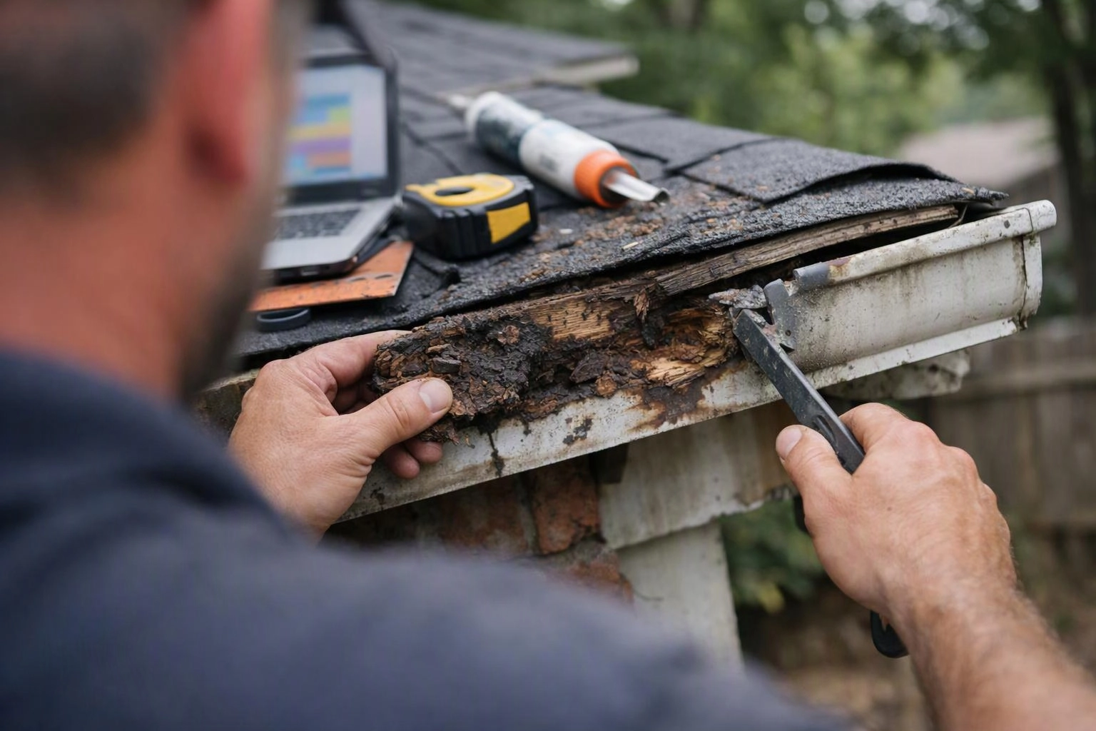 Gutter Repair for Rotting or Damaged Fascia Boards