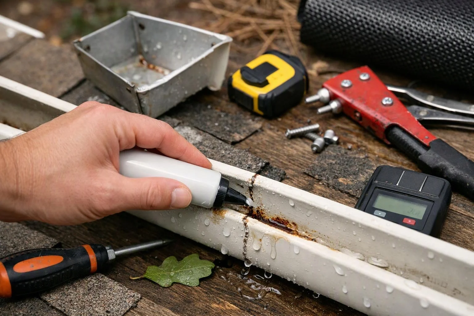 How to Diagnose Leaks at Gutter Seams, Corners, and End Caps