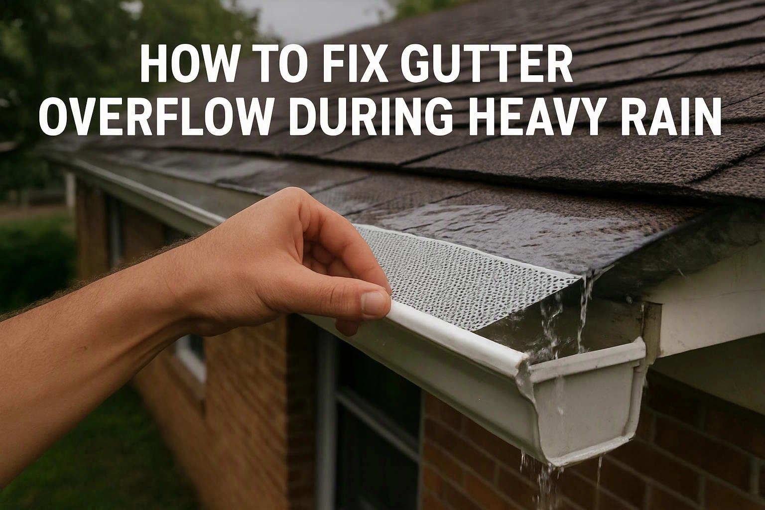 How to Fix Gutter Overflow During Heavy Rain