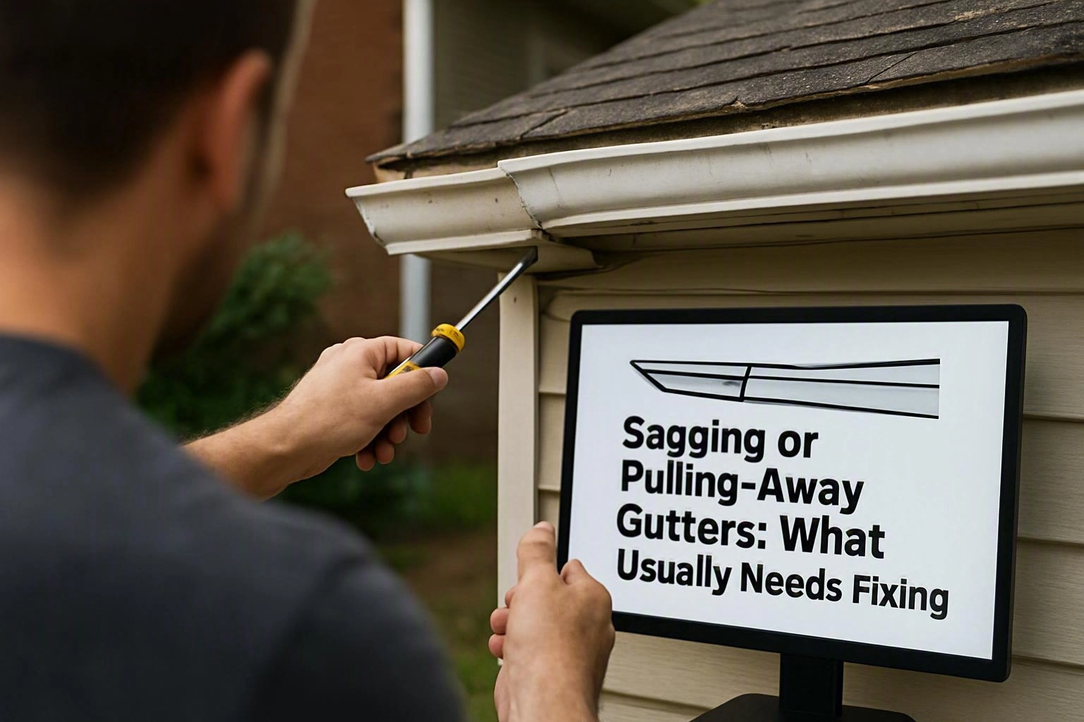 Sagging or Pulling-Away Gutters: What Usually Needs Fixing