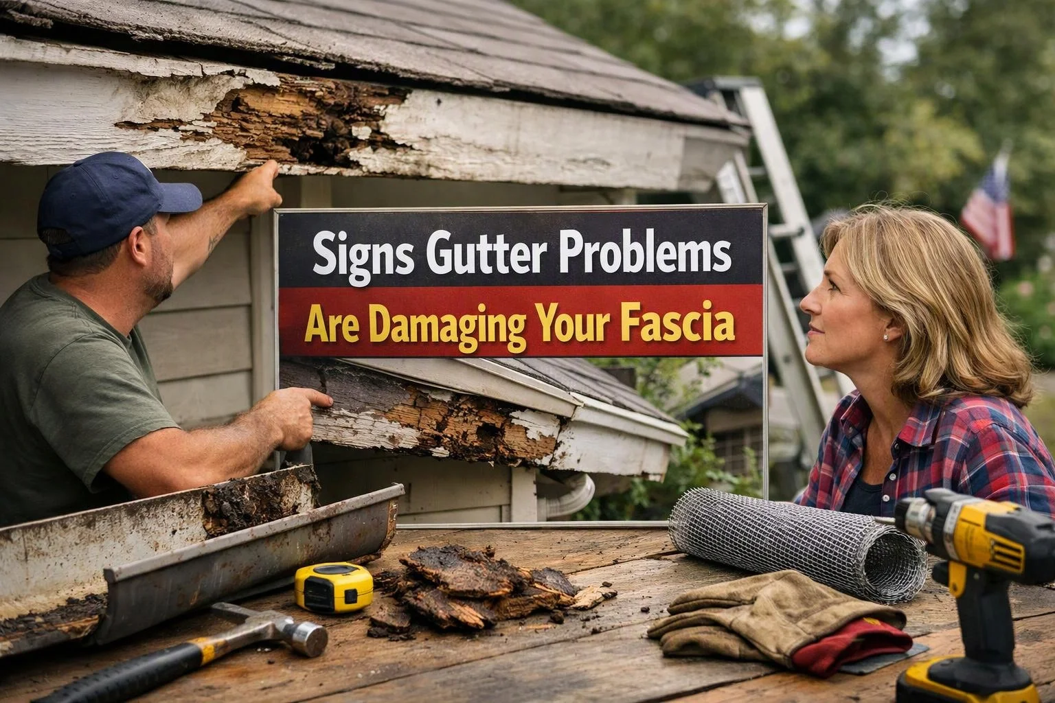 Signs Gutter Problems Are Damaging Your Fascia
