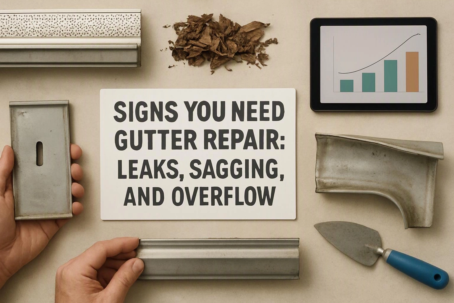 Signs You Need Gutter Repair: Leaks, Sagging, and Overflow