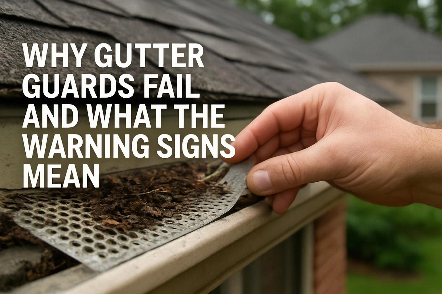 Why Gutter Guards Fail and What the Warning Signs Mean